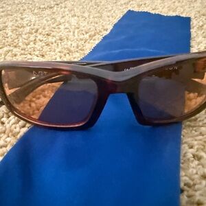 Men's Polarized Brown Wrap Sunglasses